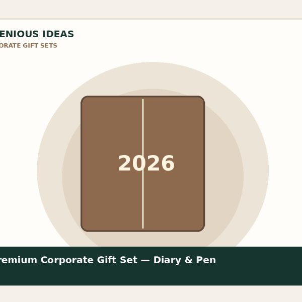 Premium Corporate Gift Set — Diary & Pen