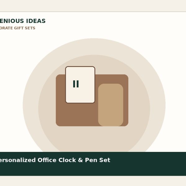 Personalized Office Clock & Pen Set