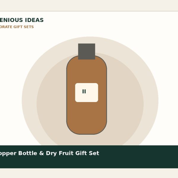 Copper Bottle & Dry Fruit Gift Set